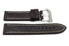 Genuine Textured Leather Anti-Allergic Dark Brown Panerai Watch Band