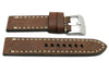Genuine Smooth Leather Anti-Allergic Brown Panerai Watch Band