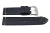 Genuine Smooth Leather Anti-Allergic Black Panerai Watch Band
