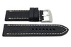 Genuine Smooth Leather Anti-Allergic Black Panerai Watch Strap