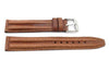 Genuine Textured Sport Leather Anti-Allergic Light Brown Watch Strap