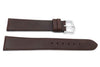 Genuine Smooth Leather Anti-Allergic Brown Watch Band