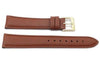 Genuine Textured Leather Anti-Allergic Camel Watch Strap
