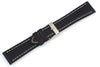 Genuine Swiss Army Ambassador Large Black Leather Strap with Contrast Stitching