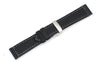 Genuine Swiss Army AirBoss Large Black Leather Strap
