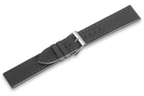 Genuine Swiss Army Anthracite Leather Infantry Vintage Auto Strap