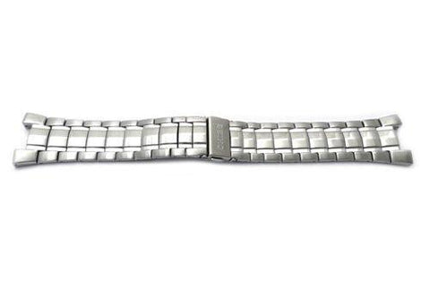 Seiko Stainless Steel Push Button Fold-Over Clasp 24mm Coutura Kinetic Watch Bracelet