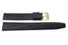 Genuine Movado Black Textured Leather Lizard Grain 16mm Watch Band