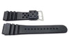 Black Smooth Plastic Watch Band
