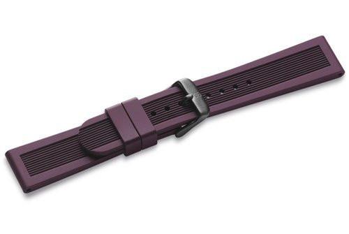 Genuine Swiss Army Mid-Size Purple Rubber Strap for Dive Master 500
