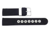 Genuine Citizen Black Nylon and Leather 21mm Watch Band