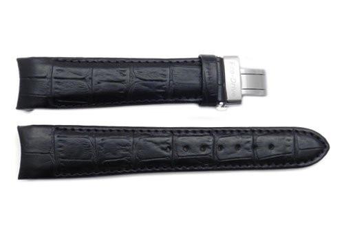 Genuine Citizen Eco Drive Calibre Black Leather Alligator Grain Butterfly Clasp 21mm Watch Strap
