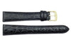 ZRC Genuine Leather Crocodile Grain Anti-Allergic Waterproof Long Watch Band