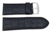 Genuine Leather Crocodile Grain Texture Extra Wide 34mm Watch Band