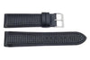 Genuine Black Leather Sweat Resistant Anti-Allergic Watch Band