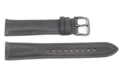 Fossil Gray Smooth Leather 18mm Watch Strap