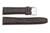 Kenneth Cole Genuine Leather Brown Alligator Grain 22mm Watch Strap