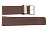 Kenneth Cole Genuine Smooth Brown Leather Square Tip 26mm Watch Band