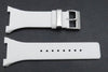 Kenneth Cole Genuine Smooth White Leather 37mm Watch Band