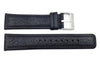Kenneth Cole Genuine Textured Leather Square Tip 22mm Watch Band