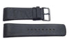 Kenneth Cole Reaction Genuine Textured Leather Black 27mm Watch Band