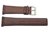 Kenneth Cole Genuine Textured Leather Dark Brown Square Tip 26mm Watch Band
