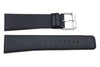 Kenneth Cole Genuine Textured Black Leather Extra Long 24mm Watch Strap