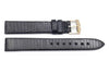 Movado Genuine Textured Leather Black Lizard Grain 15mm Watch Strap