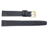 Movado Genuine Black Smooth Leather 14mm Watch Band