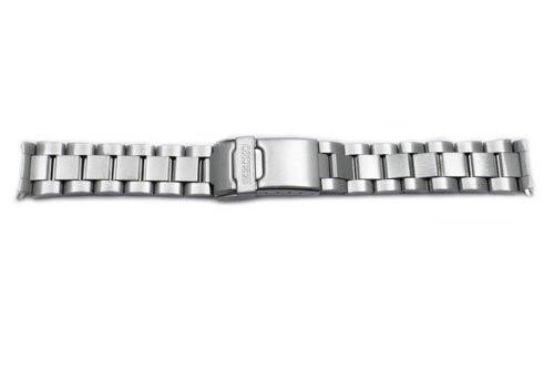 Seiko Stainless Steel 18mm Double Locking Fold-Over Clasp Watch Bracelet