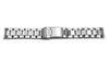 Seiko Stainless Steel 18mm Double Locking Fold-Over Clasp Watch Bracelet