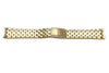 Seiko Gold Tone Fold-Over Clasp 18mm Metal Watch Bracelet