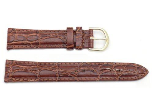 Timex Brown Crocodile Grain 18mm Watch Band image