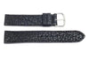 Genuine Swiss Army 20mm Regular Length Black Leather Strap