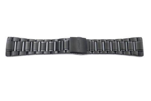 Seiko black sales stainless steel band