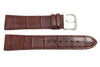 Citizen Eco-Drive Genuine Textured Brown Leather Alligator Grain 20mm Watch Band
