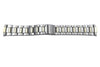 Seiko Dual Tone Stainless Steel Push Button Clasp 21mm Watch Bracelet