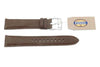 Fossil Genuine Leather Smooth Brown 18mm Watch Strap