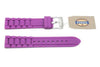 Fossil Purple Silicone Link Style 18mm Watch Strap