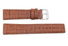 Genuine Textured Leather Rouille Crocodile Grain Watch Strap