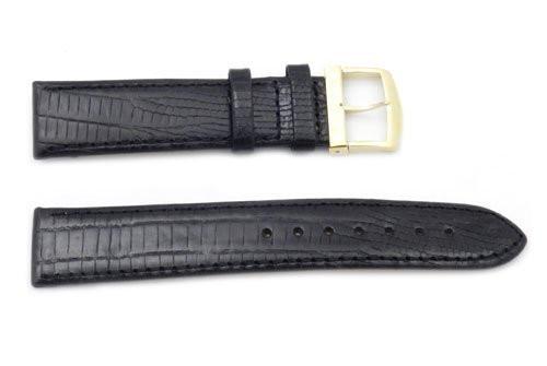Citizen Eco-Drive Textured Leather Black Lizard Grain 19mm Watch Strap