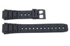 Genuine Casio Black Resin 24/17mm Watch Strap- 70610304
