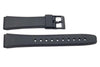 Genuine Casio Black Resin 20/17mm Watch Strap- 10222860