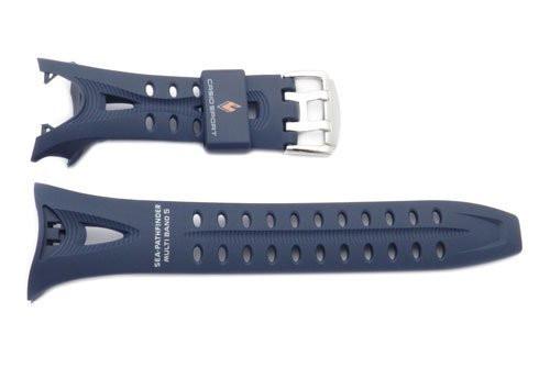 Genuine Casio Sea Pathfinder Sport Navy Blue Resin 19 12mm Watch Strap 10231233