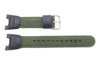 Genuine Casio Illuminator Series Olive Green Nylon 25mm Watch Strap- 10304188