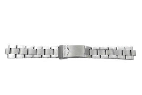 Swiss Army Officer's Ratchet Silver Tone Stainless Steel 17/8mm Watch Bracelet