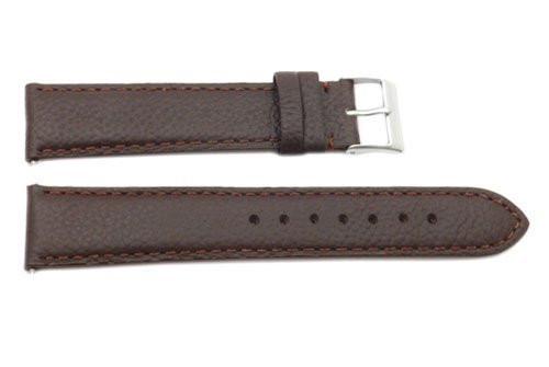 Genuine Swiss Army Garrison Brown Textured Leather 20mm Watch Strap