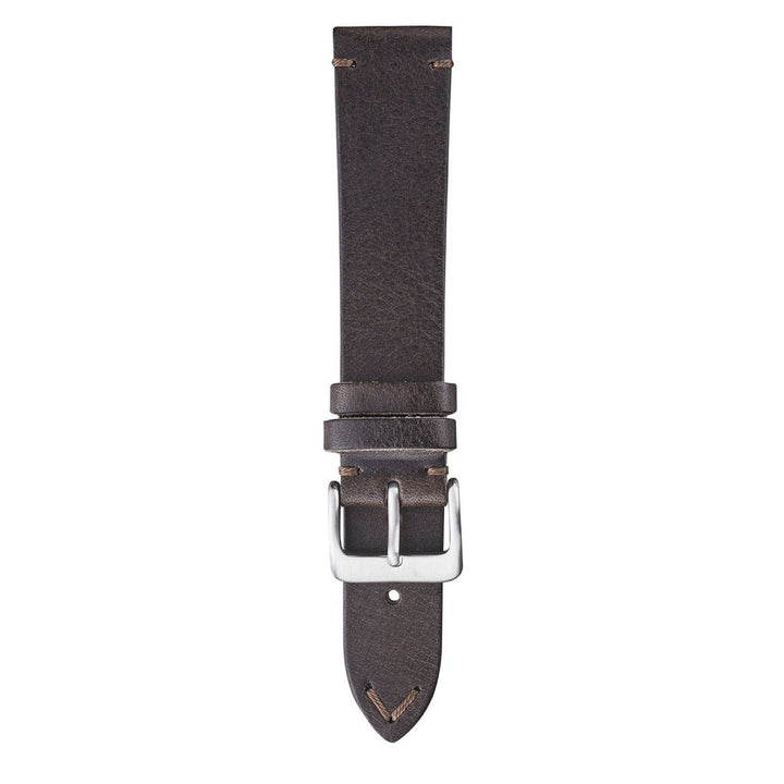 Vintage Leather with Ecru stitch detail at lug ends and pointed tip Watch Strap image