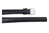 Kenneth Cole Genuine Textured Leather Black Crocodile Grain Square Tip 14mm Watch Band