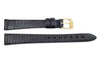 Movado Genuine Black Lizard Leather 13mm Watch Strap